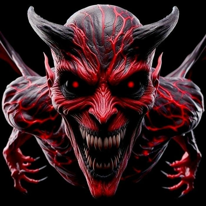 avatar mặt quỷ phong cách đậm khí