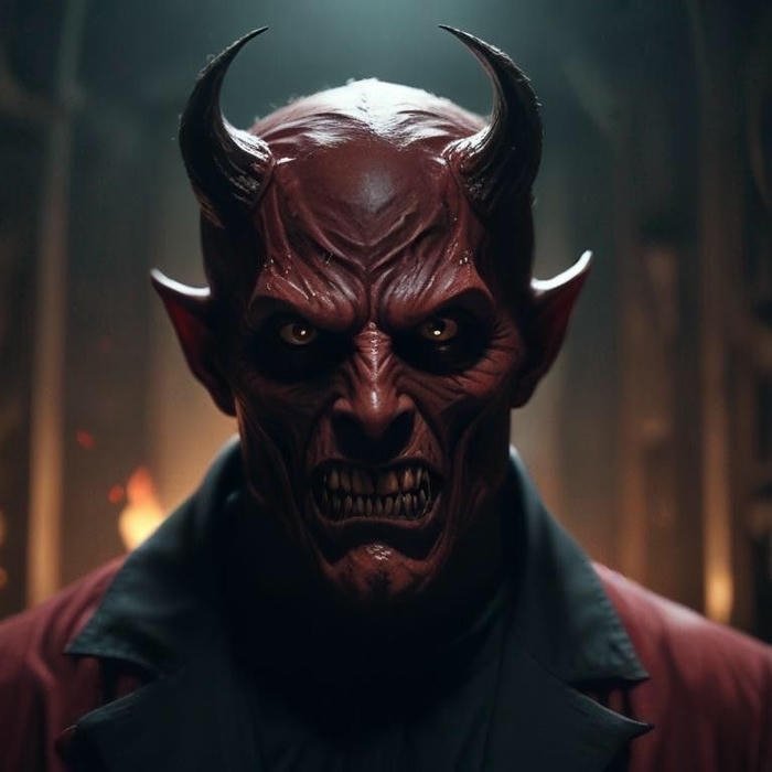 avatar mặt quỷ phong cách đáng sợ