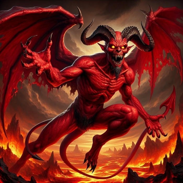 avatar mặt quỷ phong cách đầy uy lực