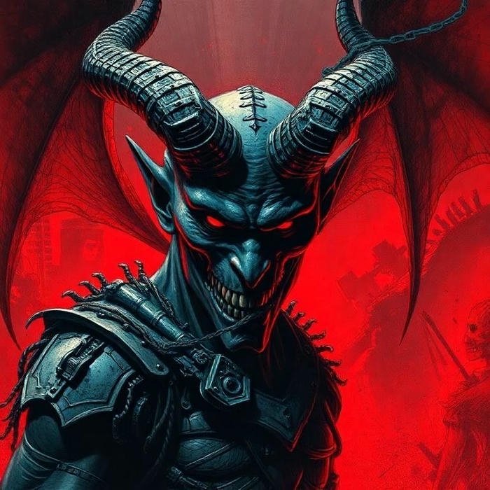 avatar mặt quỷ phong cách dùng profile