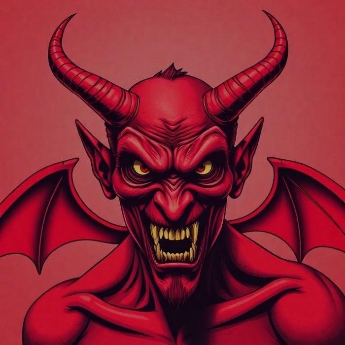 avatar mặt quỷ phong cách high quality