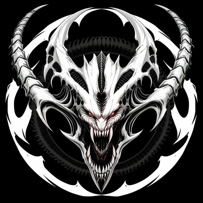 avatar mặt quỷ phong cách u ám