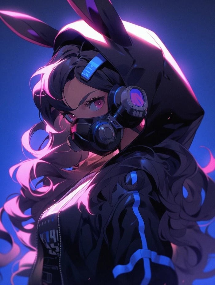 avatar phong cách cyberpunk cyber light