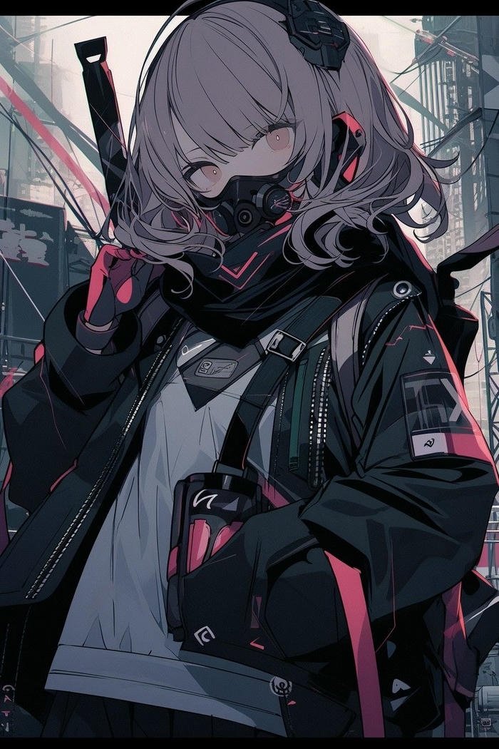 avatar phong cách cyberpunk đầy khí chất