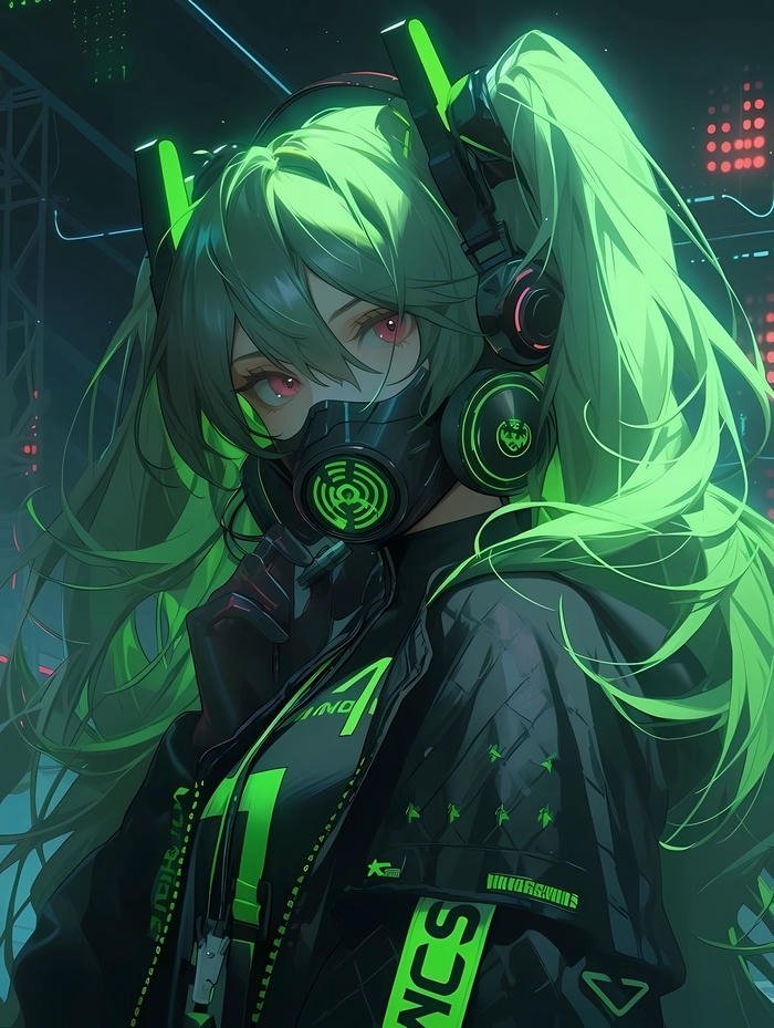 avatar phong cách cyberpunk hiện đại