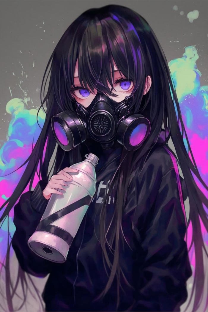 avatar phong cách cyberpunk high tech