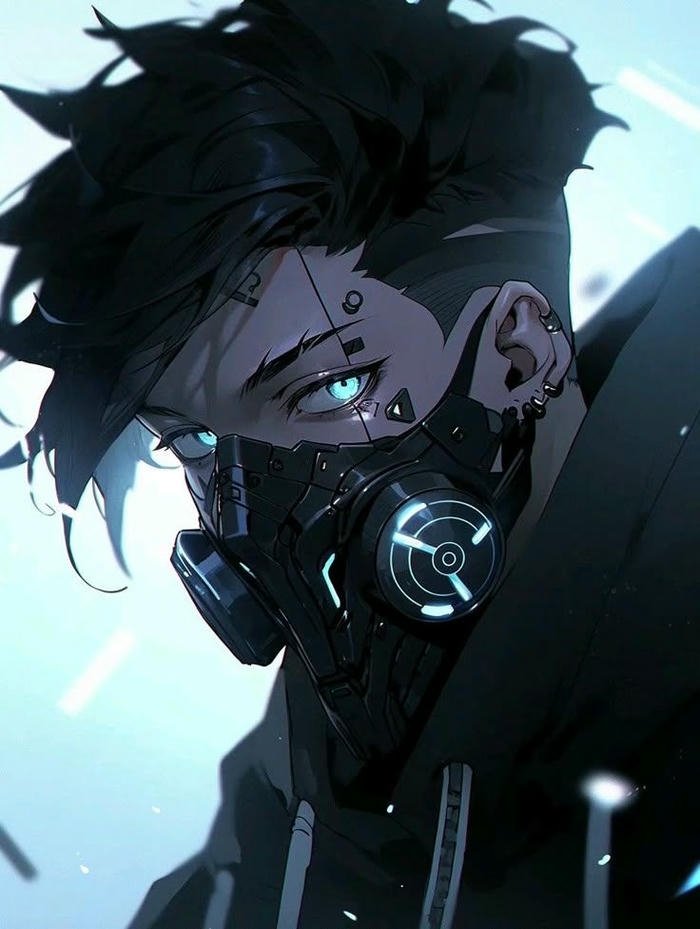 avatar phong cách cyberpunk neon