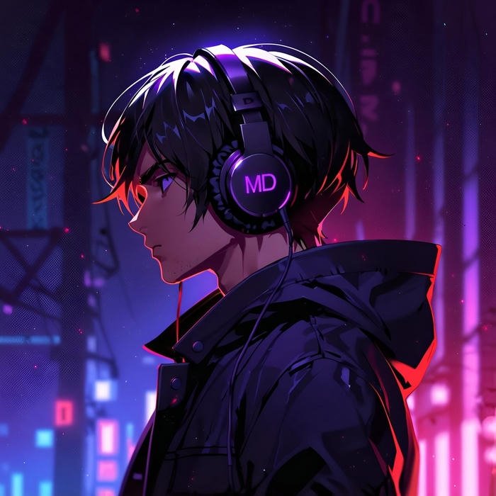 avatar phong cách cyberpunk vibe tương lai