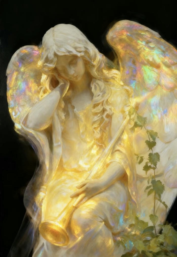 avatar thiên thần ánh sáng mang vibe an lành