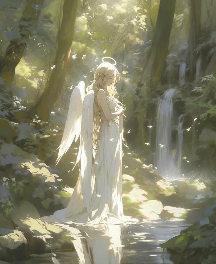 avatar thiên thần ánh sáng nữ tính