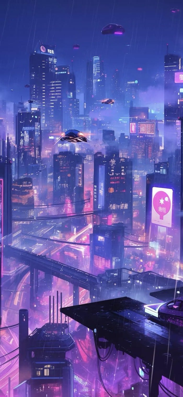 background neon cyberpunk aesthetic