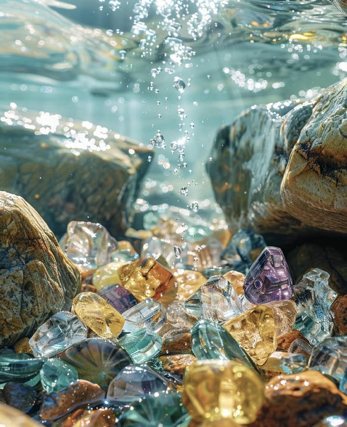 bộ ảnh đá quý phong thủy đẹp mắt