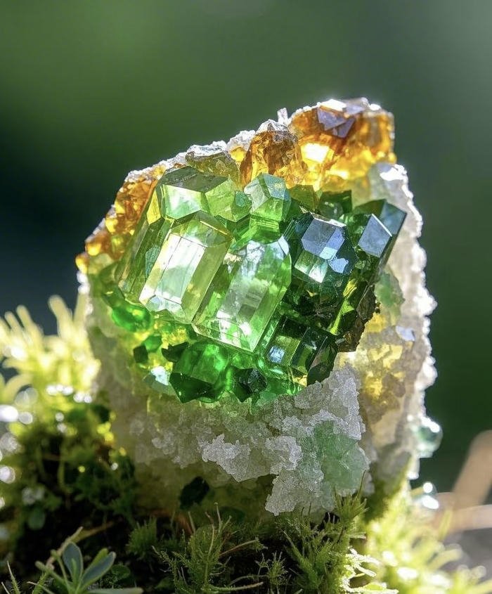 bố cục đá quý phong thủy cát tường