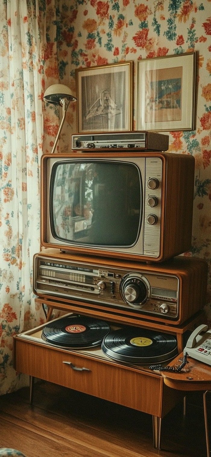 bộ sưu tập hình nền retro màu ấm