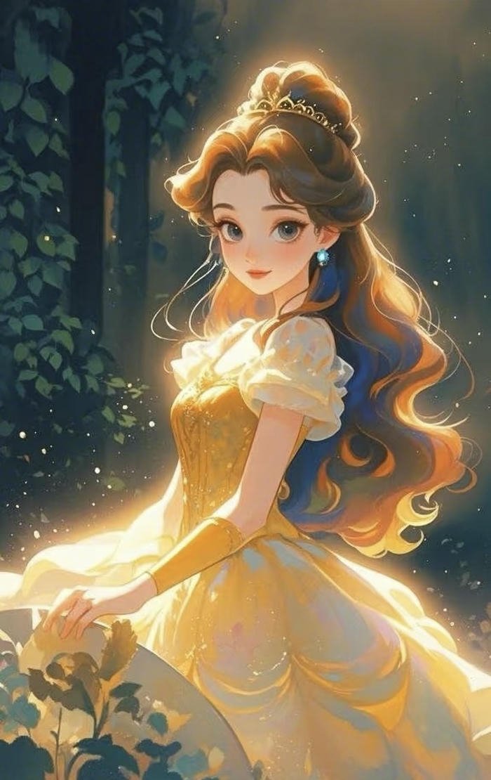 bối nền công chúa phù phép anime