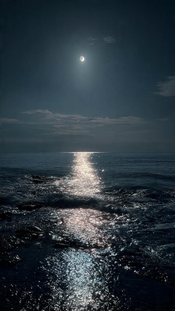 hình nền mặt trăng bí ẩn