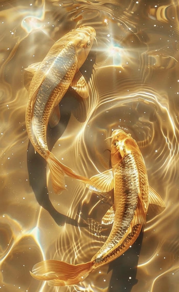bức ảnh cá chép vàng tài lộc hanh thông