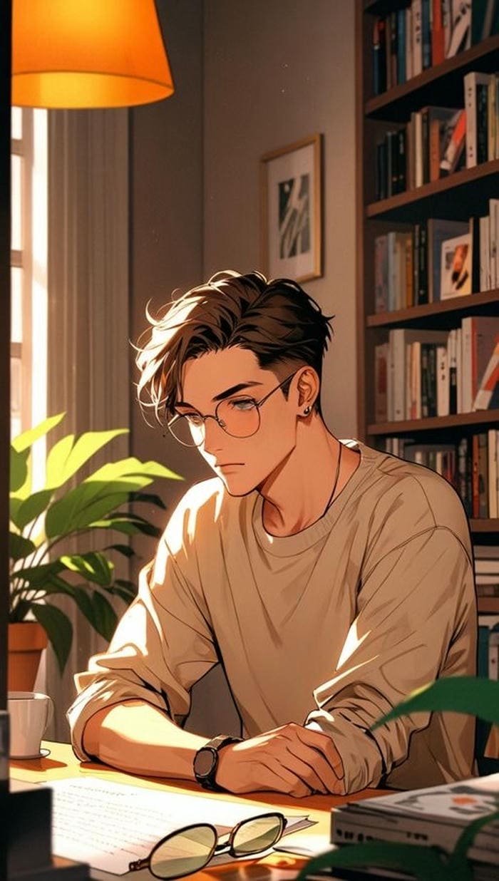 bức hình anime nam lạnh lùng ngầu thể hiện vẻ bất cần