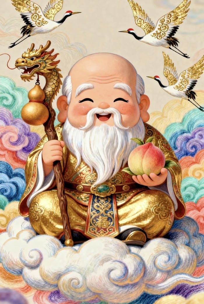 bức hình phúc lộc thọ cát tường