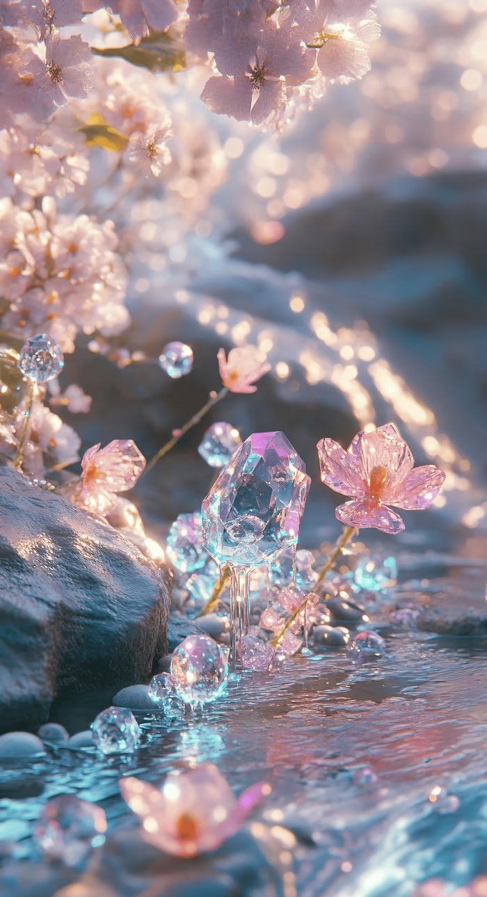 bức mô tả đá quý phong thủy sang trọng