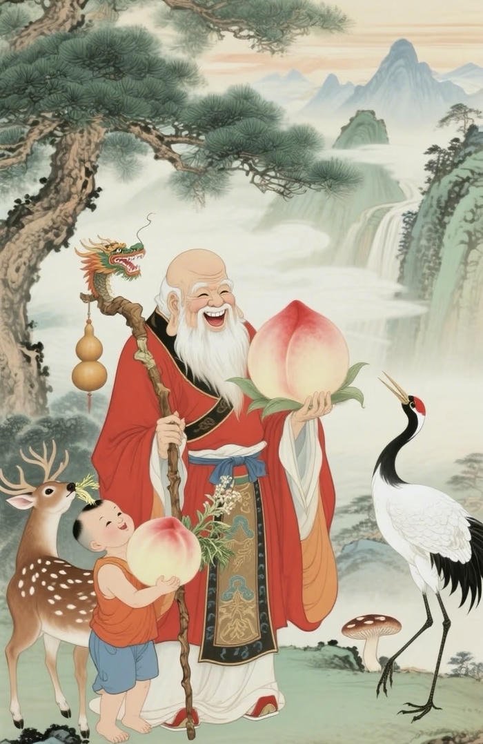 bức trang trí phúc lộc thọ đơn giản