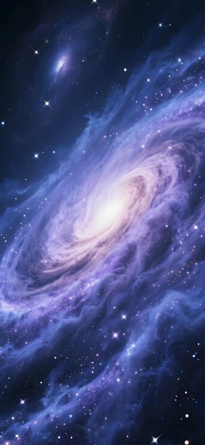 các ảnh nền galaxy tím xanh full hd