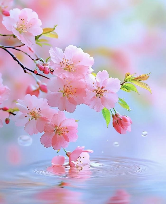 cánh đào bay nhẹ phong thủy