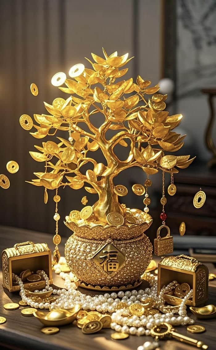 cây phát tài phong thuỷ đẹp thu tài vận