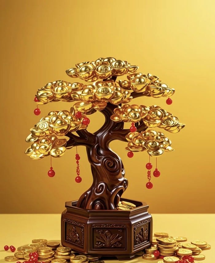 cây phát tài sang trọng phong thuỷ