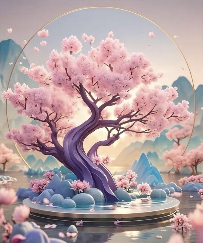 đào hoa mang điềm cát