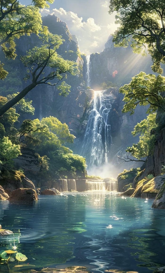 dòng nước yên bình phong thủy