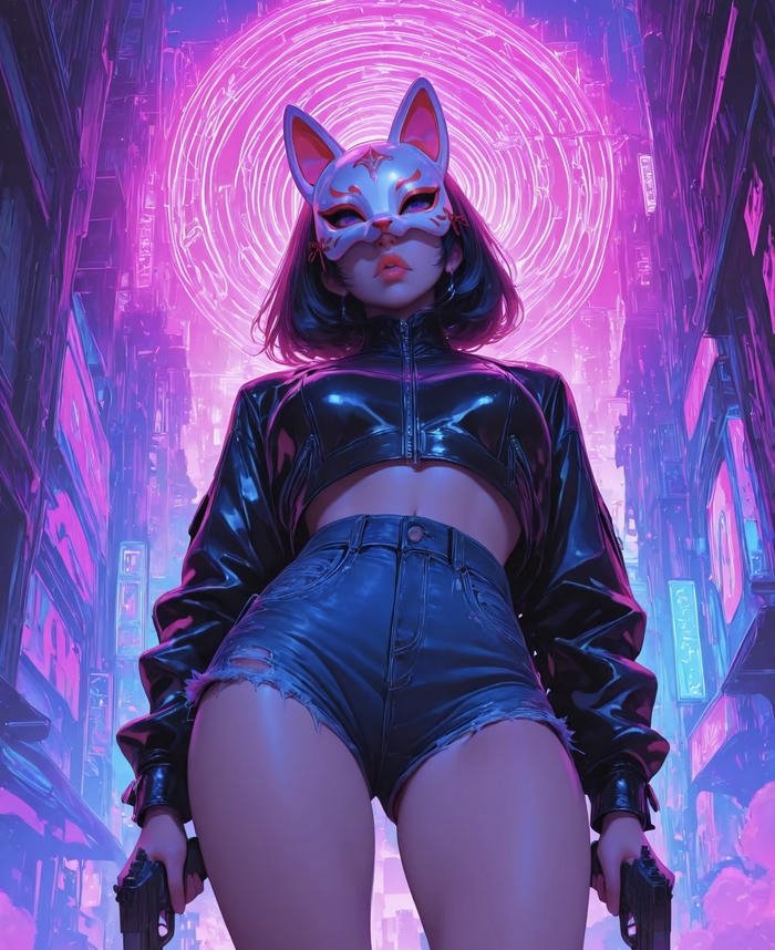 góc nhìn anime cô gái kín mặt