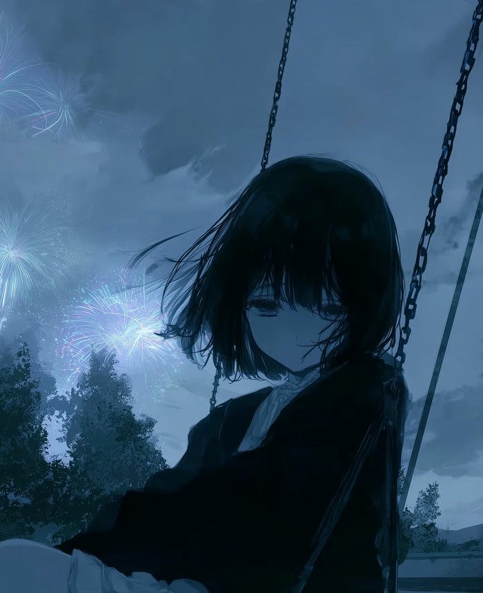 hình ảnh anime ánh mắt thăm thẳm