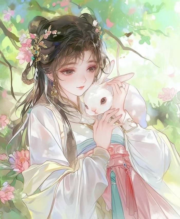 hình ảnh anime cổ trang nhìn mê