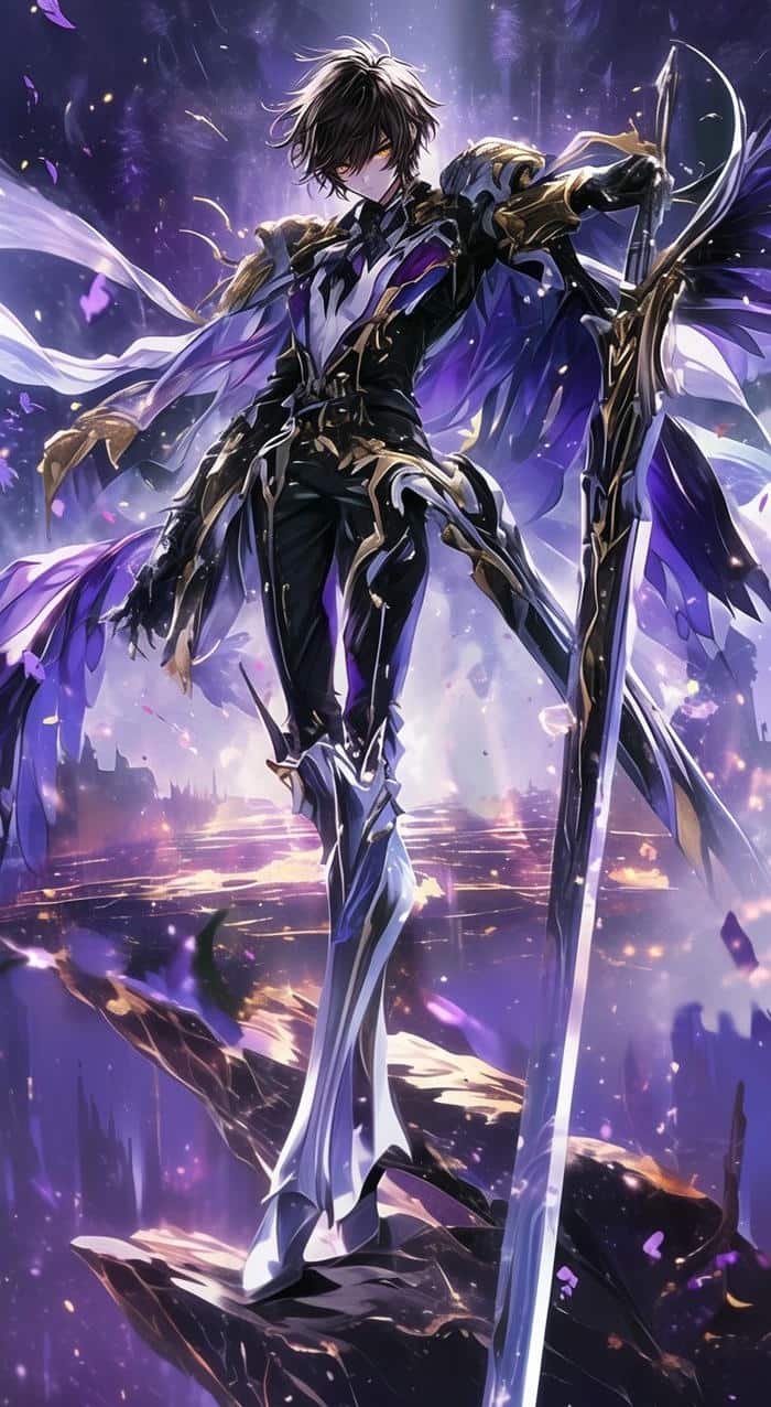 hình ảnh anime hiệp sĩ ánh sáng mạnh mẽ nhất