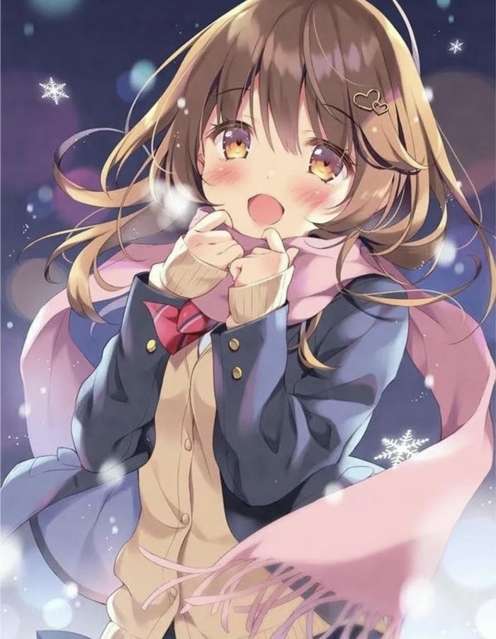 hình ảnh anime mùa đông tuyết rơi