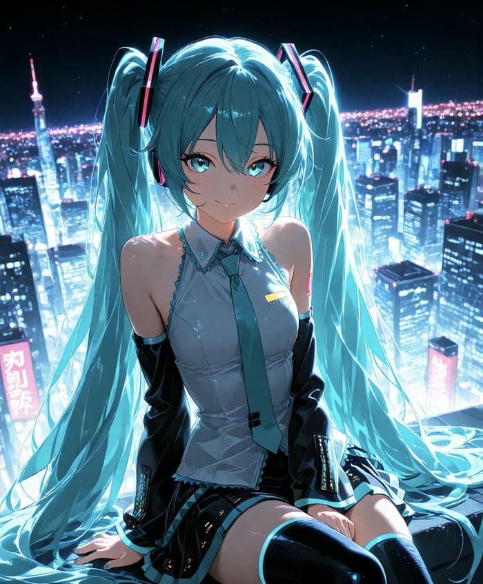 hình ảnh anime nghệ thuật số ấn tượng