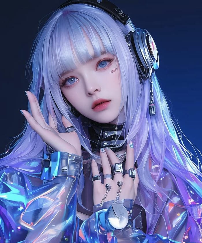 hình ảnh anime nghệ thuật số hài hòa