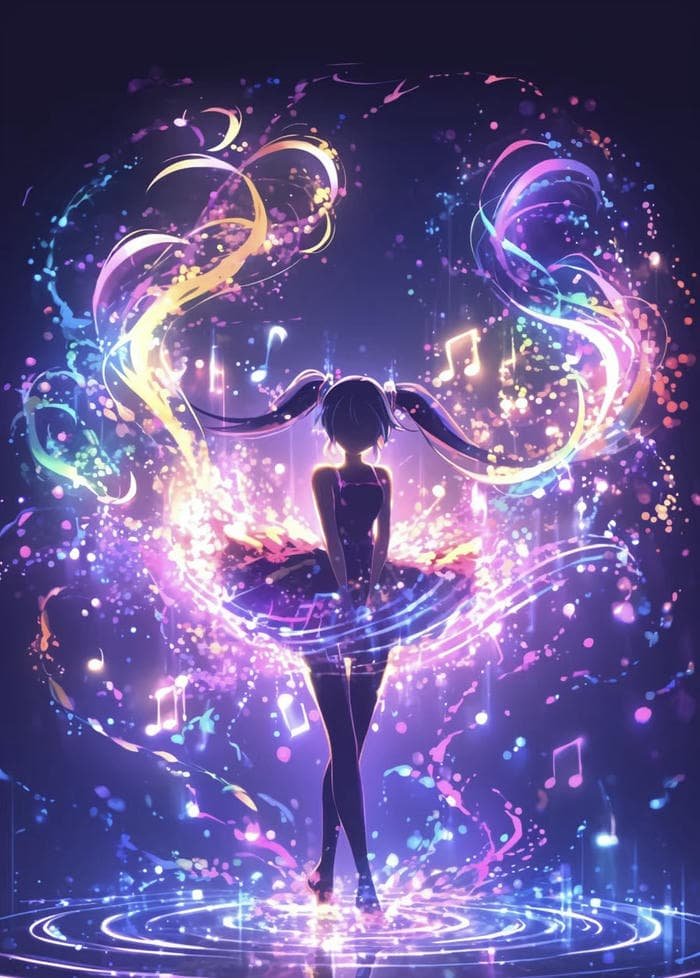 hình ảnh anime nghệ thuật số sáng tạo