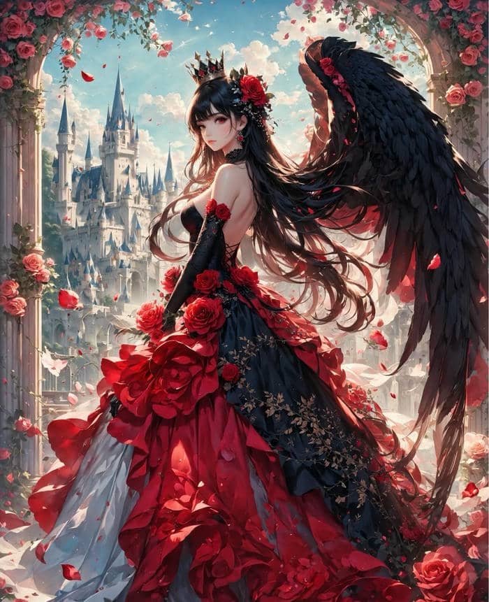 hình ảnh anime nữ hoàng quyền lực phong thái nữ thần