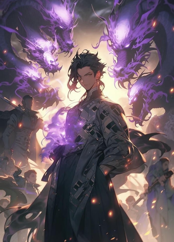 hình ảnh anime phong cách huyền bí đơn giản