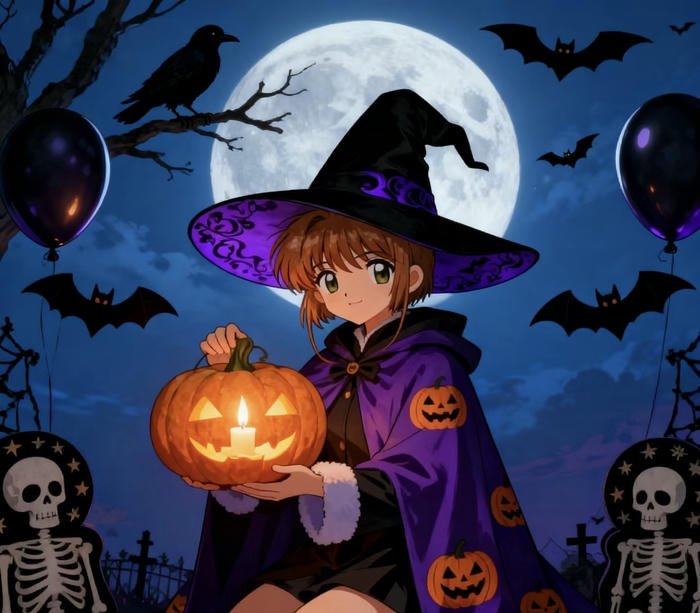 hình ảnh anime phù thủy dễ thương cực kỳ ngọt