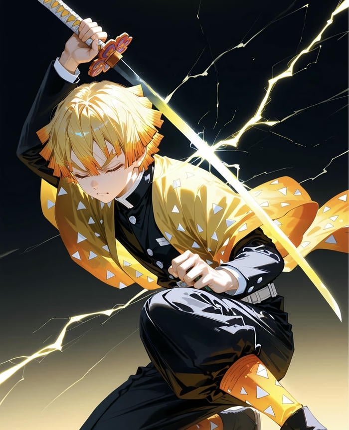 hình ảnh anime samurai cổ điển đang tập luyện kiếm