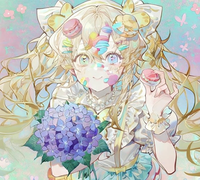 hình ảnh anime style pastel màu phấn