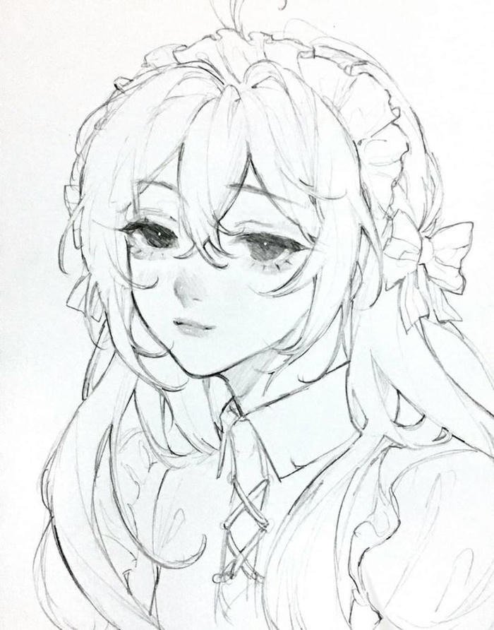 hình ảnh anime vẽ tay cuốn hút