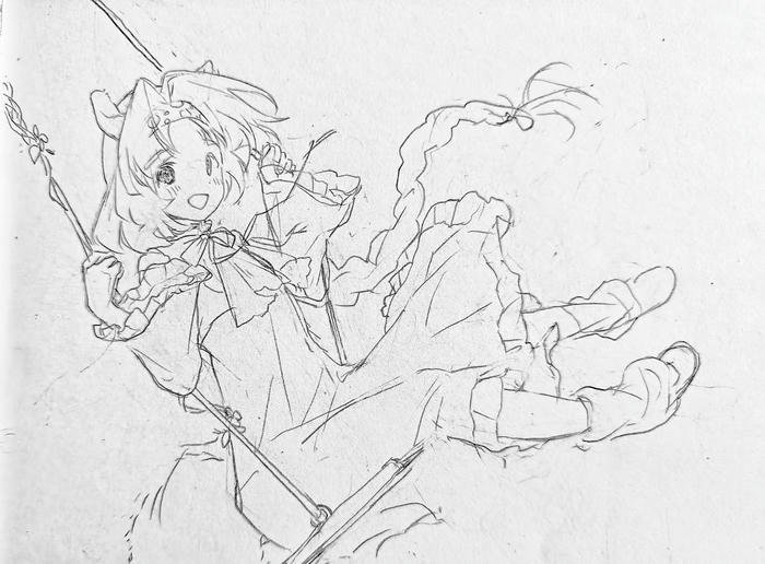 hình ảnh anime vẽ tay đẹp nghệ thuật