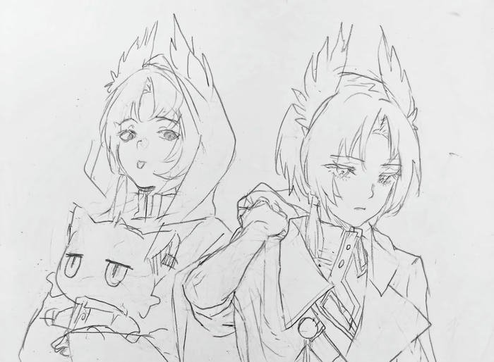 hình ảnh anime vẽ tay đẹp trong trẻo