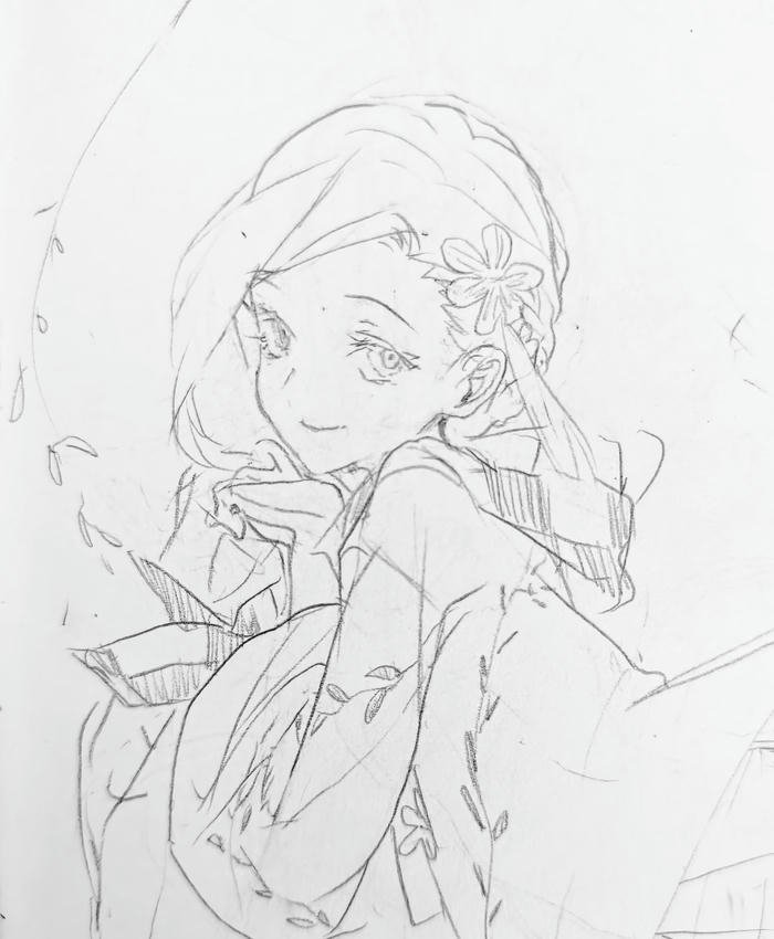 hình ảnh anime vẽ tay đơn giản đẹp