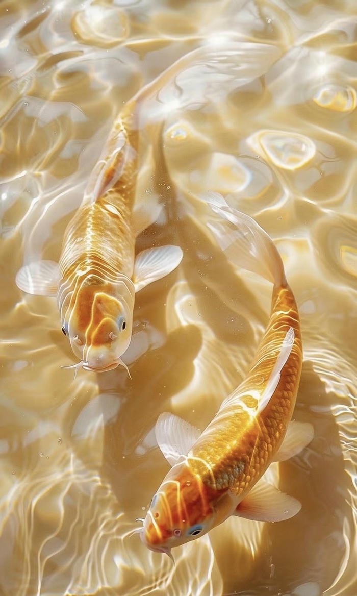 hình ảnh cá chép vàng mang phú lộc