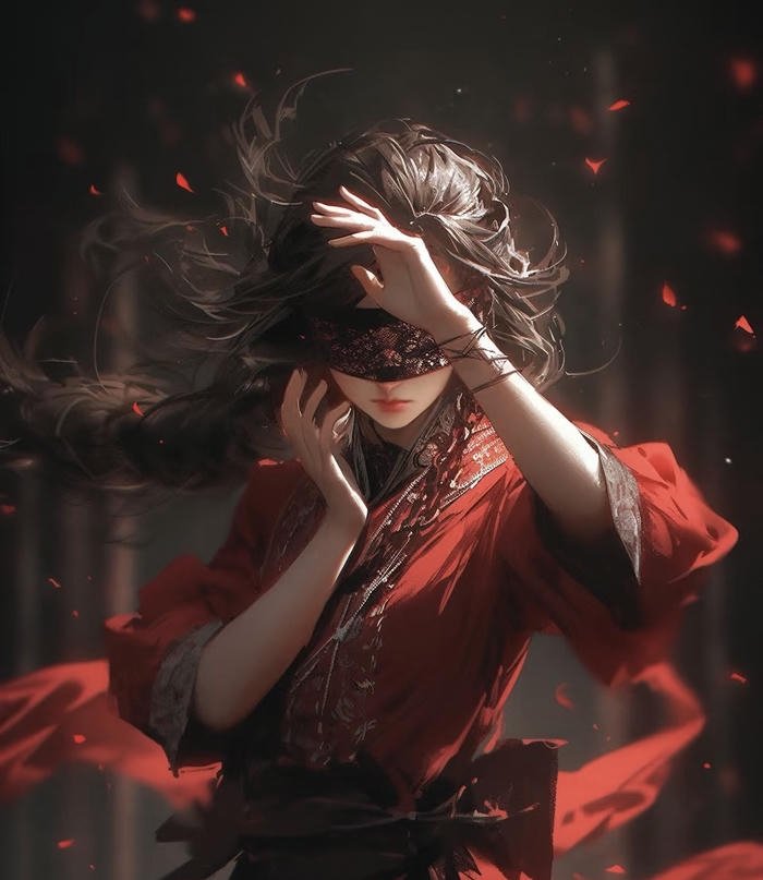 hình ảnh cô gái anime kín mặt